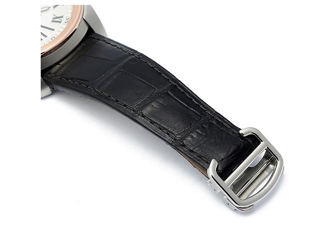 Orologio da uomo Calibre De Cartier in oro rosa combinato - vista 19