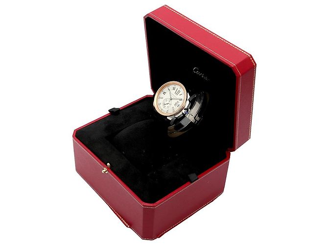 Orologio da uomo Calibre De Cartier in oro rosa combinato - vista 27