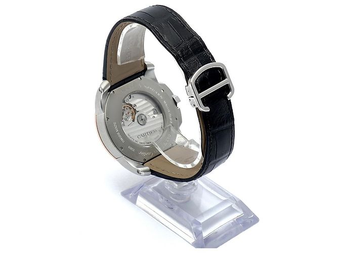Orologio da uomo Calibre De Cartier in oro rosa combinato - vista 6