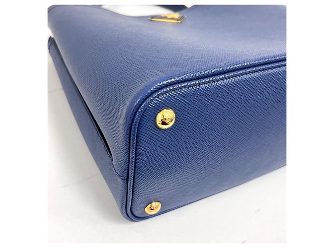 Prada Borsa a secchiello Saffiano Panier Borsa a tracolla Blu - vista 13