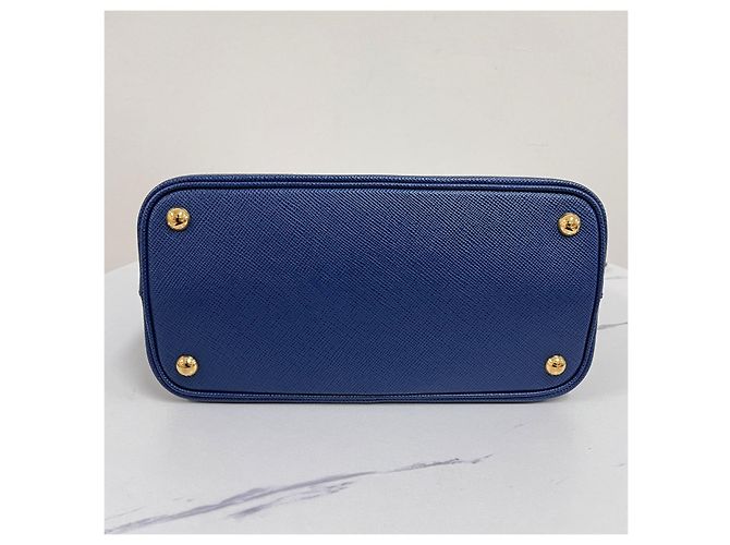 Prada Borsa a secchiello Saffiano Panier Borsa a tracolla Blu - vista 9