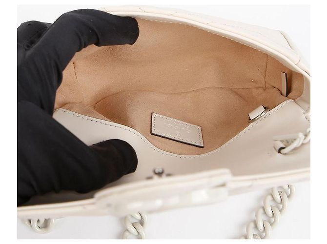 Gucci GG Marmont Gürteltasche White Weiß - Ansicht 10
