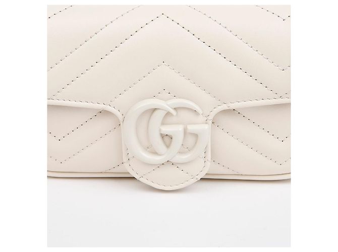 Gucci GG Marmont Gürteltasche White Weiß - Ansicht 3