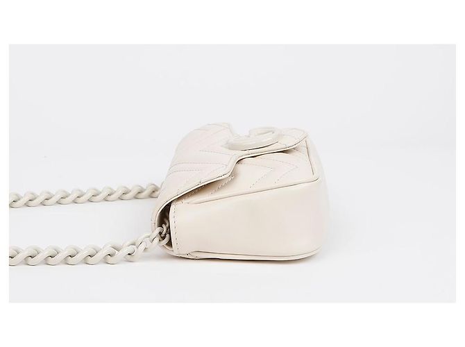 Gucci GG Marmont Gürteltasche White Weiß - Ansicht 5