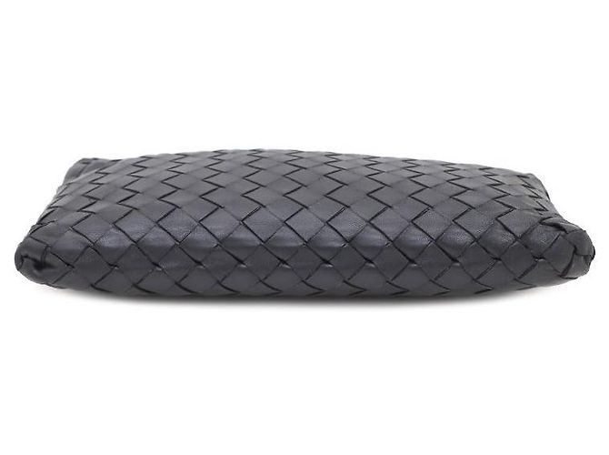 Bottega Veneta Clutch in mesh Intrecciato Nero - vista 6