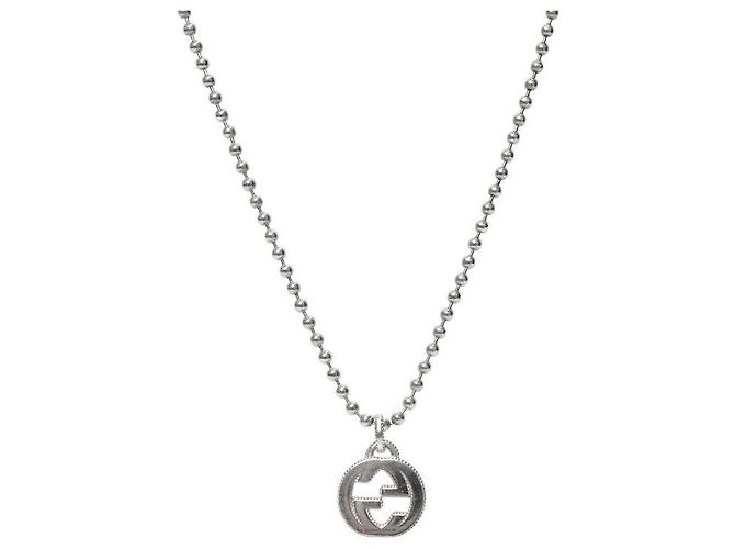 Gucci Collar Bold Interlocking Silver Plata - vista 2