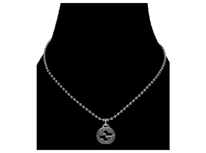 Gucci Collar Bold Interlocking Silver Plata - vista 5
