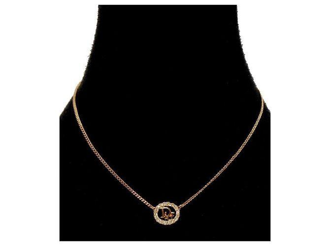 Autre Marque Cubic Round Oblique Gold Halskette Golden - Ansicht 5