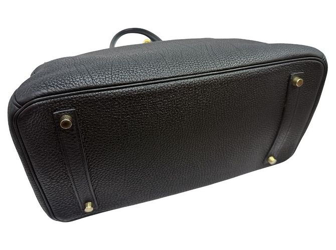Hermès Borsa Birkin Tote Togo Black Gold Nero - vista 5