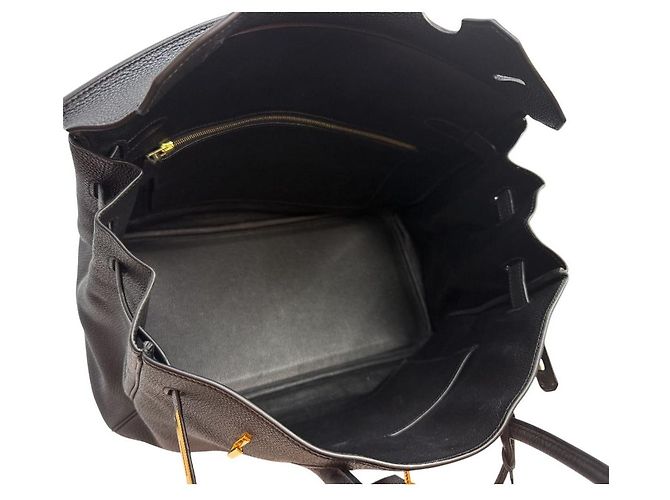 Hermès Borsa Birkin Tote Togo Black Gold Nero - vista 7