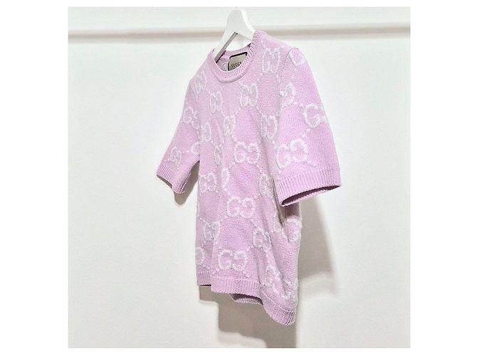 Gucci Malha de lã de manga curta Rosa - vista 2