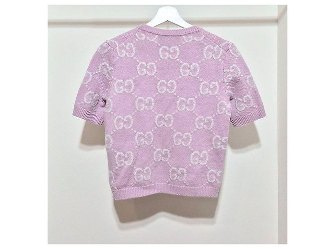 Gucci Malha de lã de manga curta Rosa - vista 3