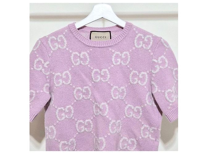 Gucci Malha de lã de manga curta Rosa - vista 4