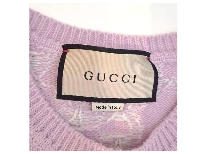 Gucci Malha de lã de manga curta Rosa - vista 6