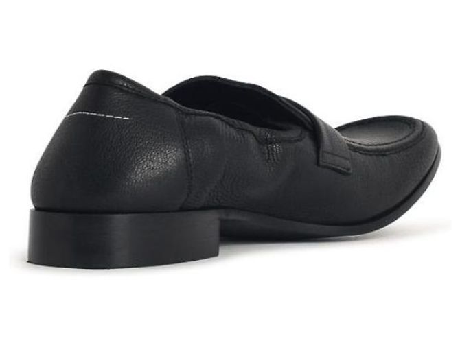 Maison Martin Margiela Mocassini in pelle con punta arrotondata Nero - vista 5