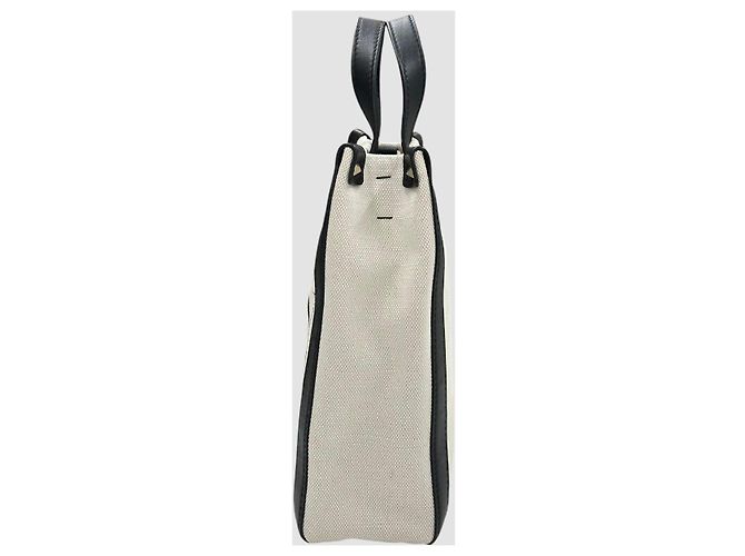 Valentino Canvas Mini Tote Bag Natural Black Schwarz - Ansicht 4