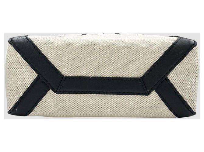 Valentino Canvas Mini Tote Bag Natural Black Schwarz - Ansicht 7