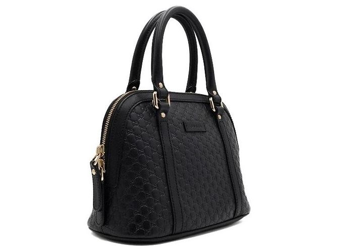 Gucci Borsa Tote Mini Dome e borsa a tracolla Black GG Micro Shima Nero - vista 3