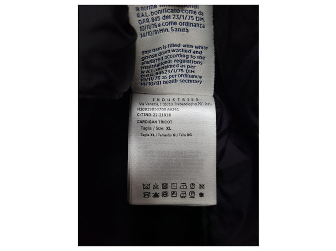 Moncler Gesteppter Tricot-Strickcardigan in Schwarz - Ansicht 5