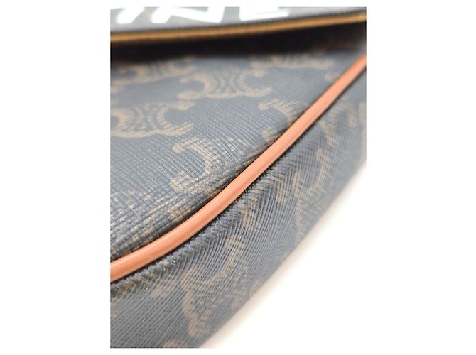 Céline Bolsa Tiracolo Triangle Tan Marrom - vista 10