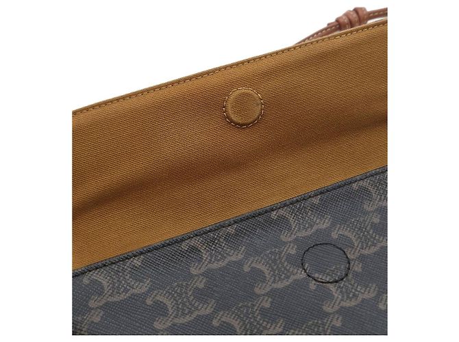 Céline Bolsa Tiracolo Triangle Tan Marrom - vista 13