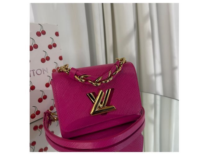 Borsa a mano Louis Vuitton Epi Twist PM in pelle Multicolore - vista 3