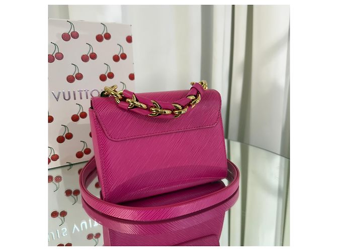 Borsa a mano Louis Vuitton Epi Twist PM in pelle Multicolore - vista 4