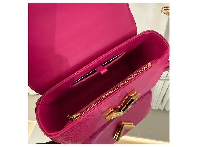 Borsa a mano Louis Vuitton Epi Twist PM in pelle Multicolore - vista 7