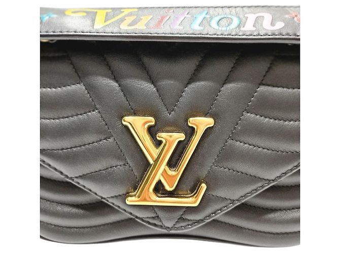 Louis Vuitton New Wave MM Borsa a mano in pelle nera Nero - vista 10
