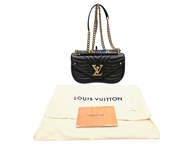 Louis Vuitton New Wave MM Borsa a mano in pelle nera Nero - vista 12