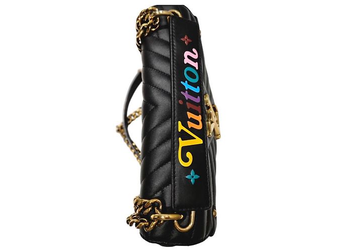Louis Vuitton New Wave MM Borsa a mano in pelle nera Nero - vista 6