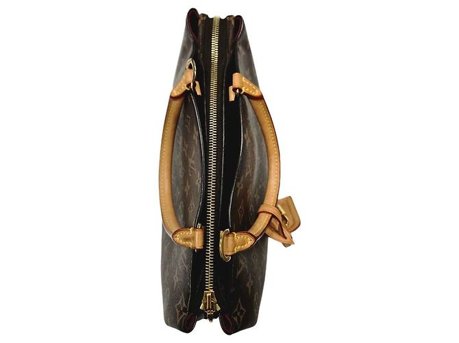 Louis Vuitton Petit Pallet Borsa a mano marrone in pelle - vista 13