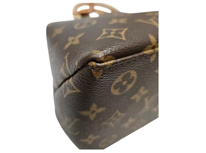Louis Vuitton Petit Pallet Borsa a mano marrone in pelle - vista 5