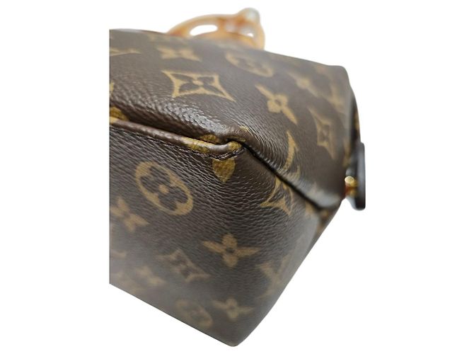 Louis Vuitton Petit Pallet Borsa a mano marrone in pelle - vista 6