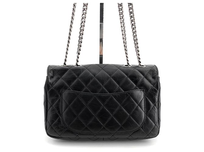 Chanel Borsa a tracolla Classic Silver-Tone Season Bag Nero - vista 3