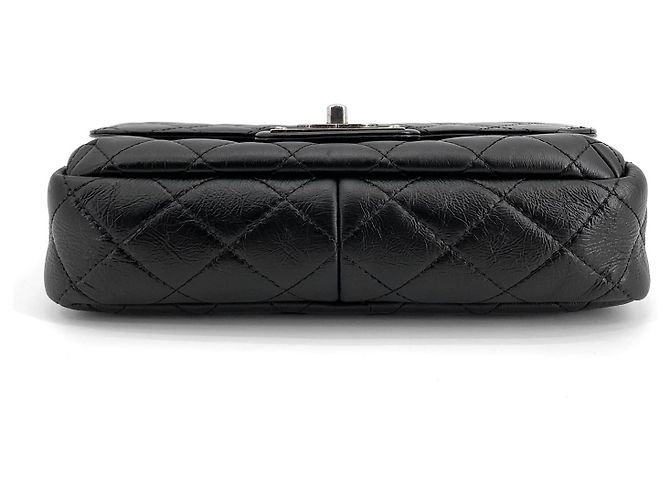 Chanel Borsa a tracolla Classic Silver-Tone Season Bag Nero - vista 6