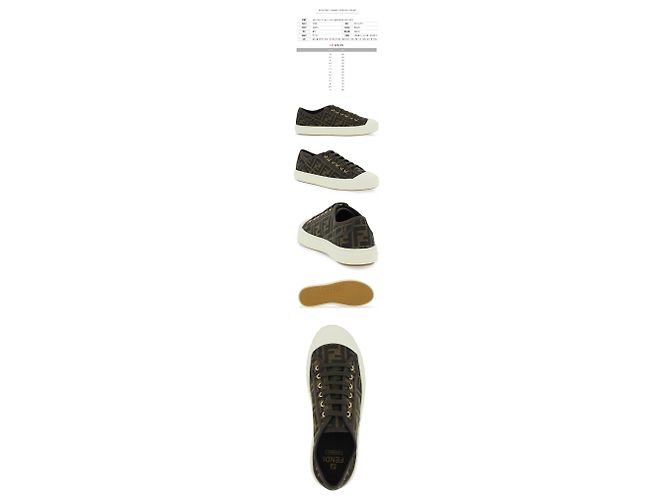 Fendi Jacquard FF Logo Sneaker Schwarz - Ansicht 2