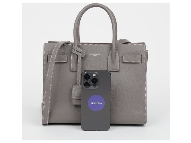 Autre Marque Baby Tote Schultertasche Grau Braun - Ansicht 24