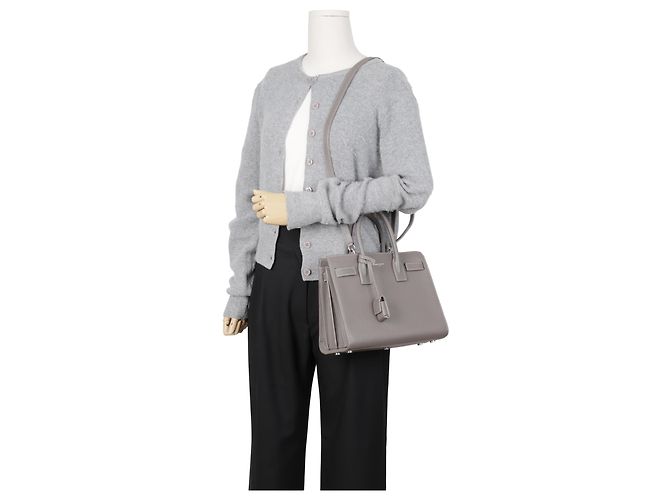 Autre Marque Baby Tote Schultertasche Grau Braun - Ansicht 33