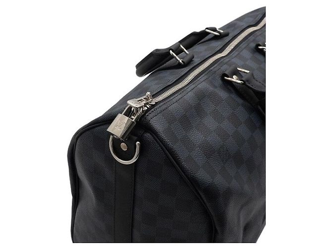 Louis Vuitton Borsa a mano e a tracolla Keepall Bandouliere Damier Cobalt Blu - vista 7