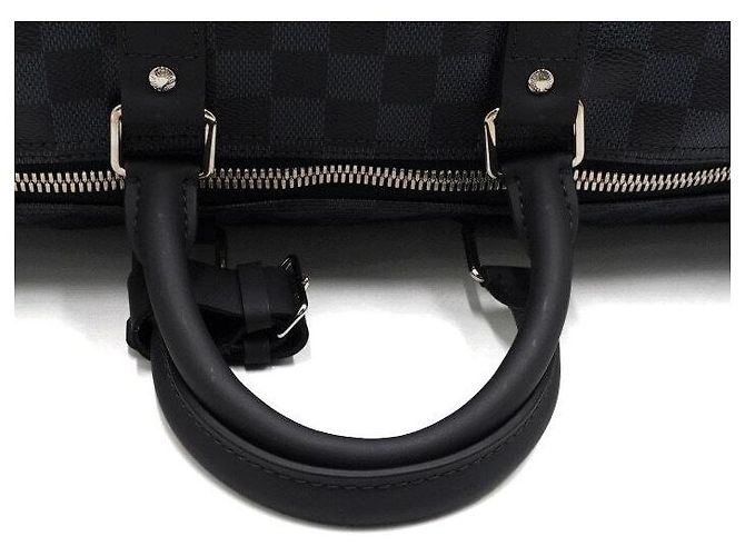 Louis Vuitton Borsa a mano e a tracolla Keepall Bandouliere Damier Cobalt Blu - vista 8