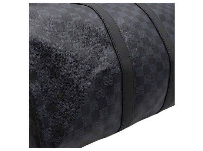 Louis Vuitton Borsa a mano e a tracolla Keepall Bandouliere Damier Cobalt Blu - vista 9