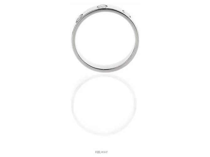 Anello Cartier Love Band in oro bianco 18K - vista 2