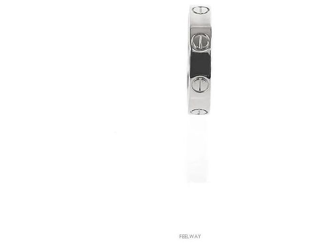 Anello Cartier Love Band in oro bianco 18K - vista 3