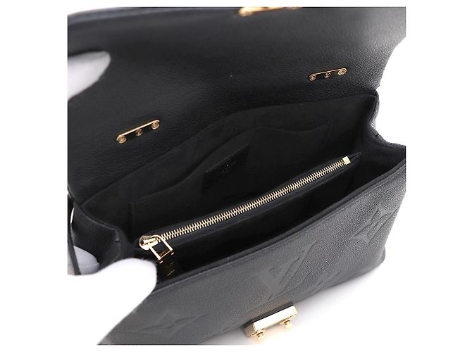 Louis Vuitton mala de mão e de ombro Madeleine BB Monogram Empreinte com alça superior e transversal Preto - vista 8