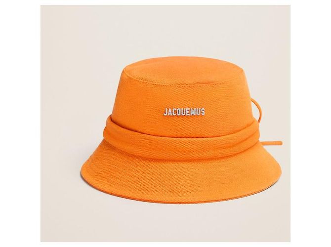 Jacquemus Gorro Bucket Unisex Naranja - vista 2