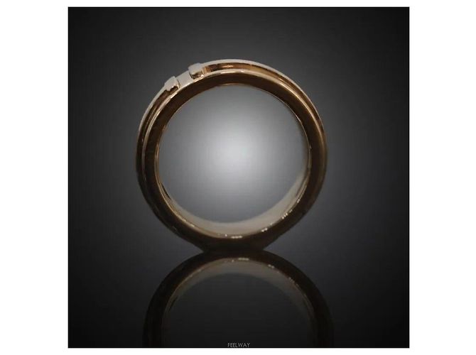 Tiffany & Co Anillo ancho oro rosa talla - vista 2