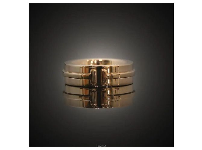 Tiffany & Co Anillo ancho oro rosa talla - vista 4
