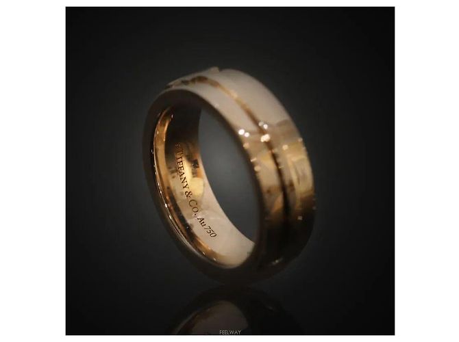 Tiffany & Co Anillo ancho oro rosa talla - vista 5