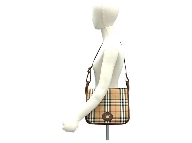 Burberry Vintage Nova Check Schultertasche Braun Beige - Ansicht 2
